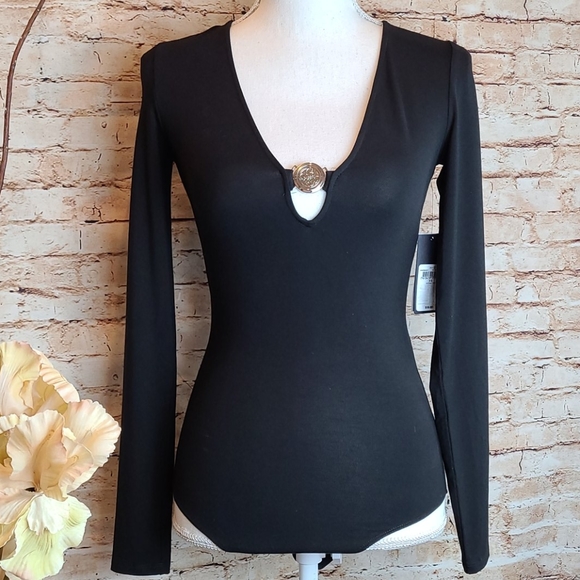 Guess Tops - BLACK NWT GUESS BODYSUIT XS